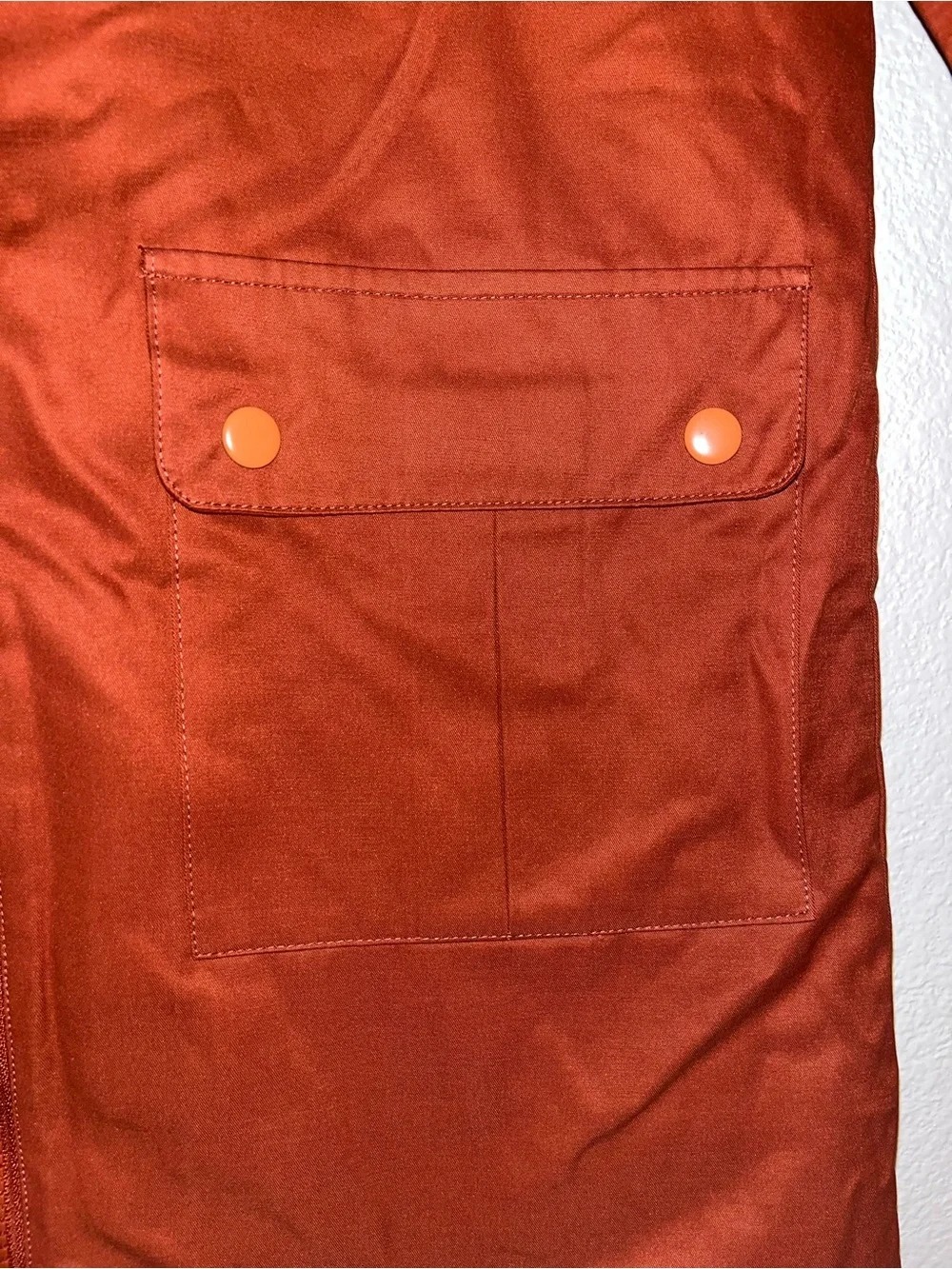 The Sunday Collective Kids Hooded Jacket Burnt Henna Quilted Lined Size 8Y NWT